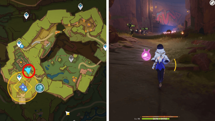 Genshin Impact - Beneath the Crystal Rock - Find the Inscription(s) Scattered in Other Locations