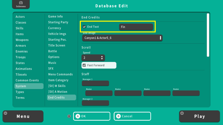 RPG MAKER WITH End Text