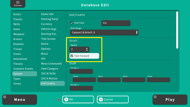 RPG MAKER WITH Scroll