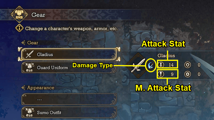 Visions of Mana - Weapon Stats