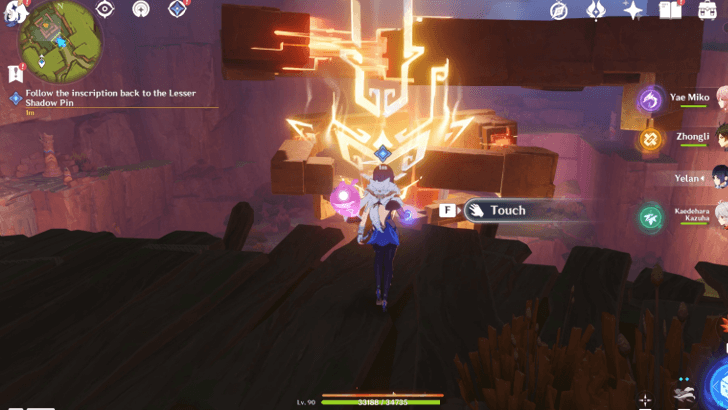 Genshin Impact - Beneath the Crystal Rock - Complete the Sealing Ritual