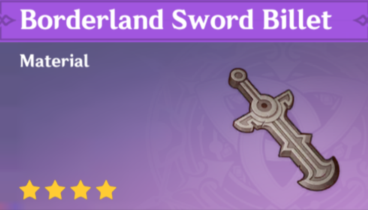 Genshin Impact - How to Get Borderland Sword Billet and Effects