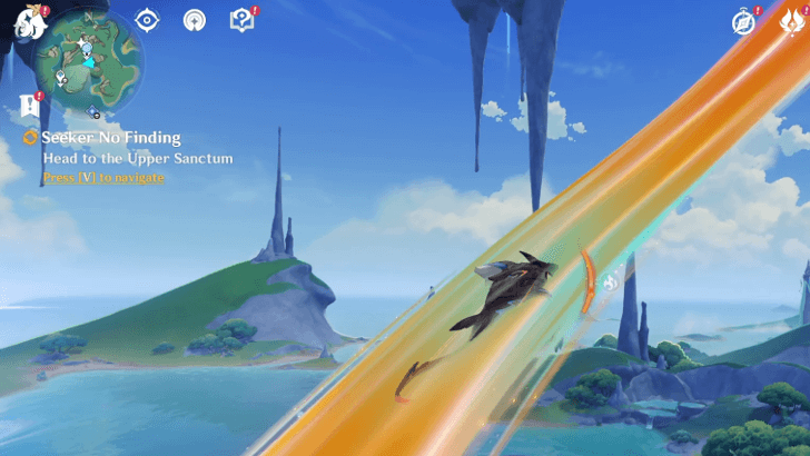 Genshin Impact Seeker No Finding Walkthrough - Head to the Upper Sanctum