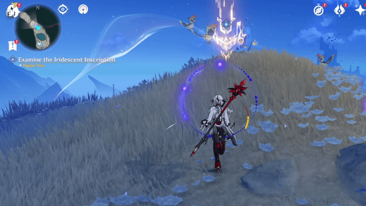 Genshin Impact Seeker No Finding Walkthrough - Examine the Iridescent Inscription 2