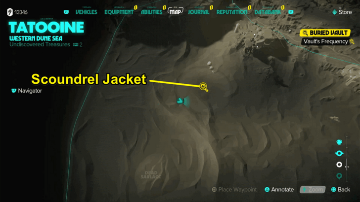 Star Wars Outlaws - Scoundrel Jacket Map Location