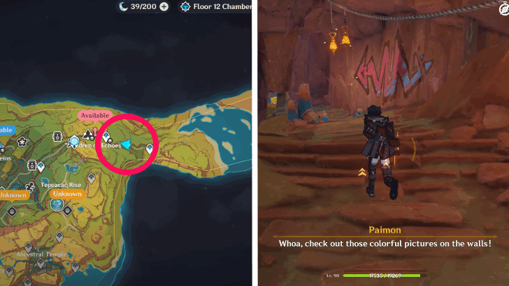 Genshin - Between Pledge and Forgettance Quest Location