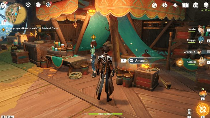 Genshin Impact To Reclaim an Ancient Name Walkthrough - Make preparations to seek the Ancient Name 1