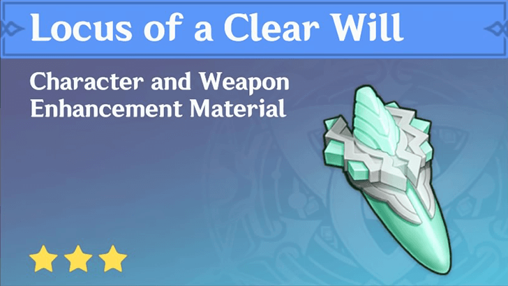 Genshin Impact - How to Get Locus of a Clear Will and Effects