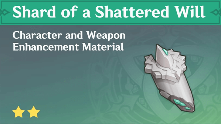 Genshin Impact - How to Get Shard of a Shattered Will and Effects