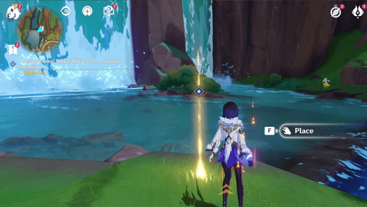 Genshin Impact A Saurian Lover’s Ordinary Days Walkthrough - Place the Sour Sauce Kipper in a suitable location