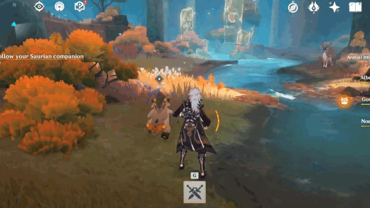 Follow your Saurian companion