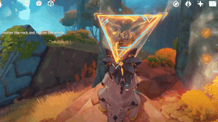 Shatter the rock and rescue the whelp