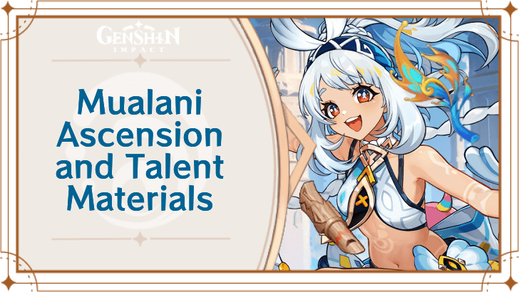 Genshin Impact - Mualani Ascension and Talent Materials