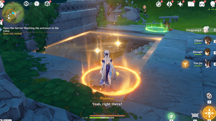 Genshin Impact Revelations from the Past Walkthrough - Open the Barrier 1