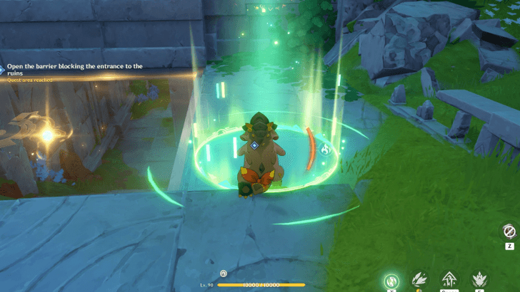 Genshin Impact Revelations from the Past Walkthrough - Open the Barrier 2