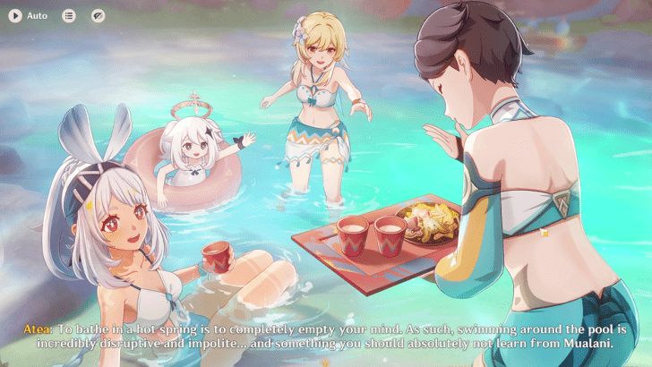 Genshin Impact Home of the Hot Springs Walkthrough - Change into the outfit Mualani prepared