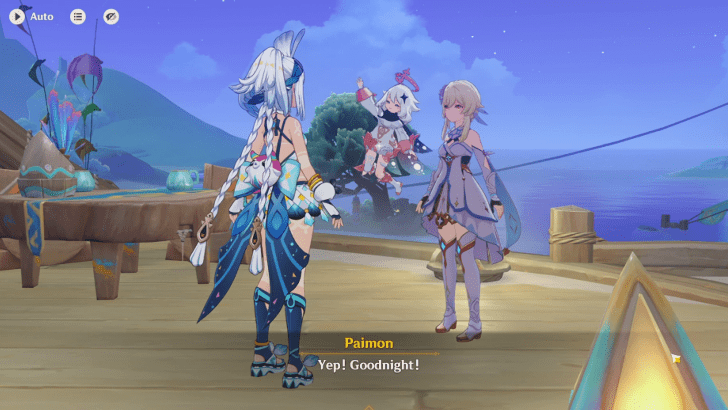 Genshin Impact Home of the Hot Springs Walkthrough - Return to the inn to rest