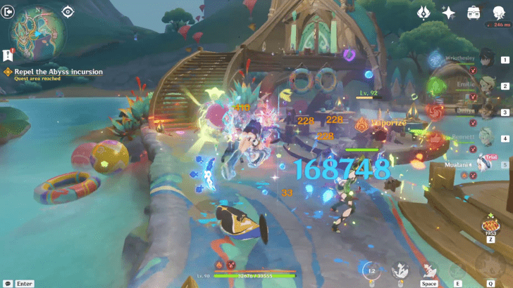 Genshin Impact Home of the Hot Springs Walkthrough - Repel the Abyss incursion