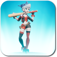 Shark Hat Harley Quinn