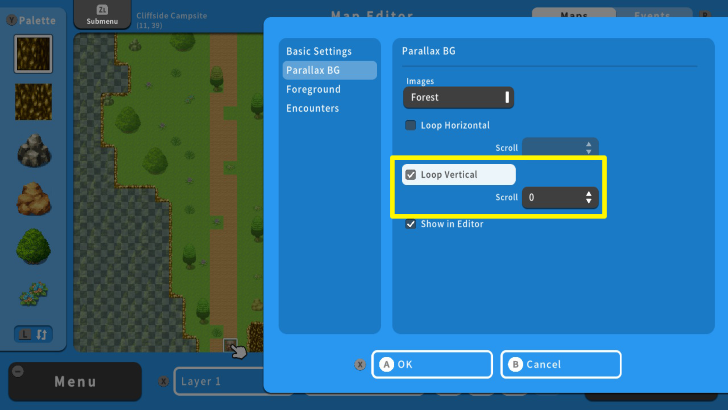 RPG MAKER WITH Loop Vertical