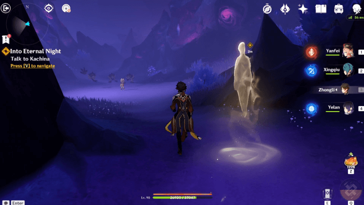 Genshin Impact Into Eternal Night Walkthrough - How to Follow Mallko and Find Kachina Step 3