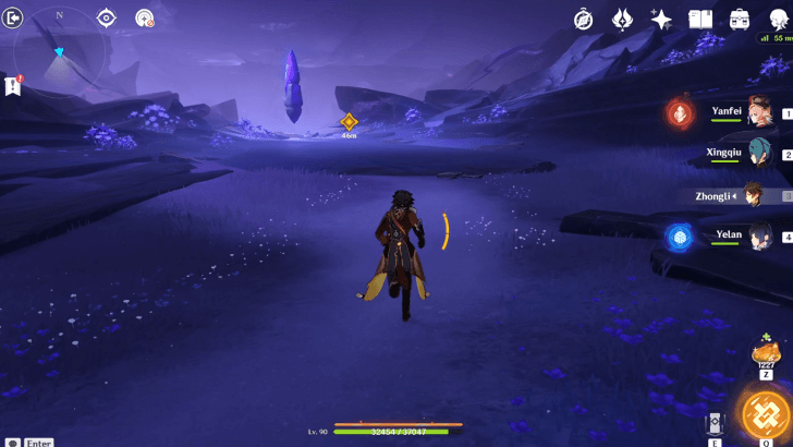 Genshin Impact Into Eternal Night Walkthrough - Check on the Wayob