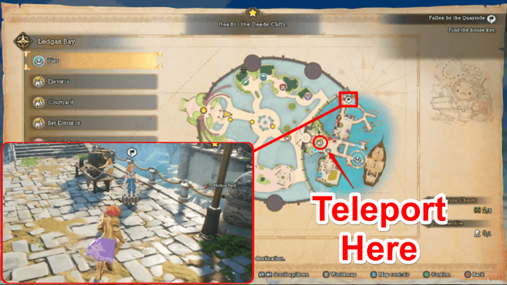 Fallen by the Quayside House Key Location