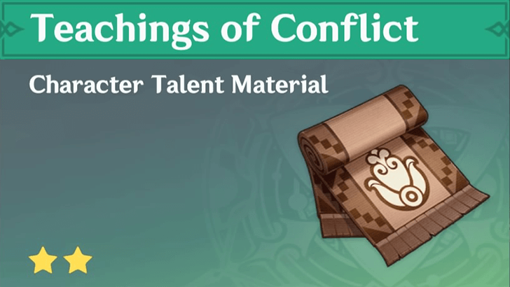 Genshin Impact - How to Get Teachings of Conflict and Effects