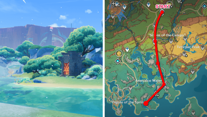 Shrine of Depths 4 Location