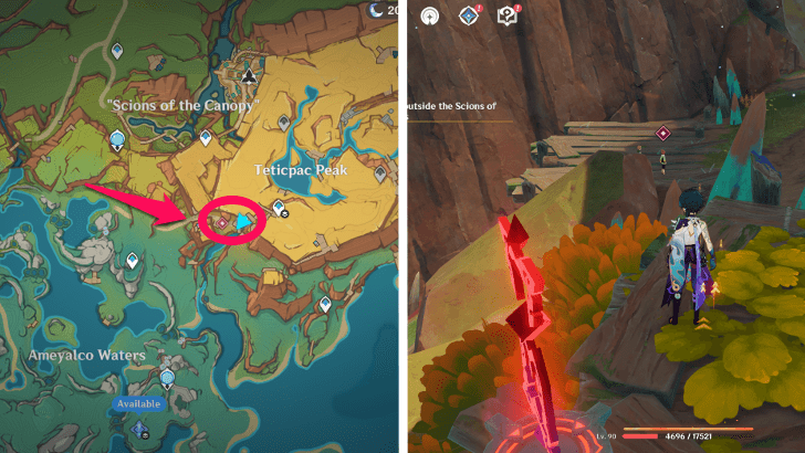 Genshin Impact A Mysterious Visitor From Huitztlan Quest Location Quest Location