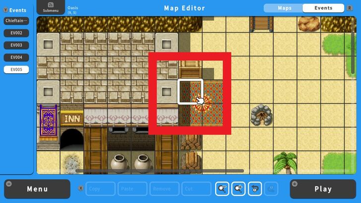 select tile treasure chest