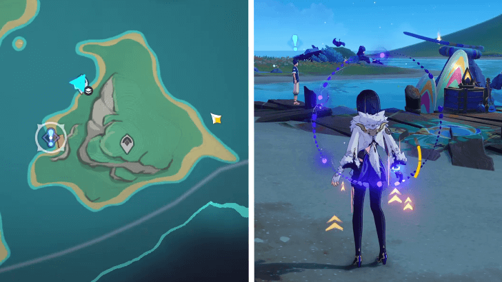 Genshin Impact Stride on Rainbows, Split the Waves Walkthrough - Find Rondo in People of the Springs