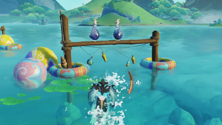 Genshin Impact Stride on Rainbows, Split the Waves Walkthrough - Flowcurrent Birds 1 and 2