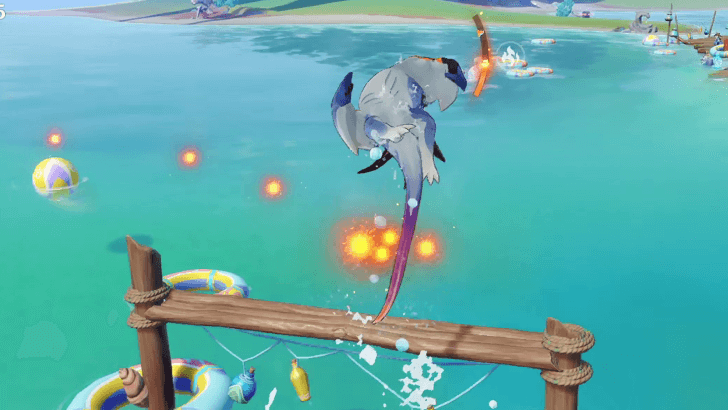 Genshin Impact Stride on Rainbows, Split the Waves Walkthrough - Use Koholasaurus