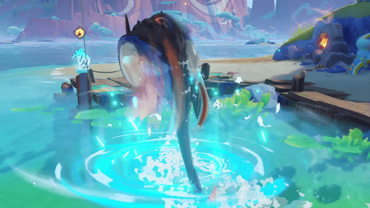 Genshin Impact Stride on Rainbows, Split the Waves Walkthrough - Jet-Set Eddie at the End of the Course