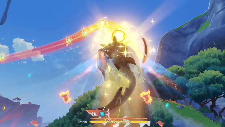 Genshin Impact Stride on Rainbows, Split the Waves Walkthrough - Spiritways in Training Area