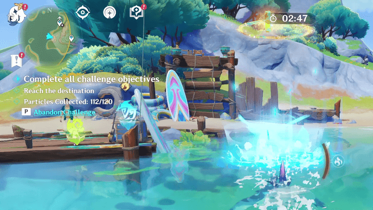 Genshin Impact Stride on Rainbows, Split the Waves Walkthrough - Destination Reached