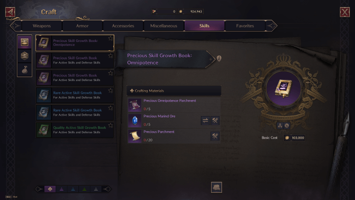 Throne and Liberty - Craft Growth Materials