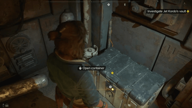 Star Wars Outlaws Open the Container in Jet Kordo