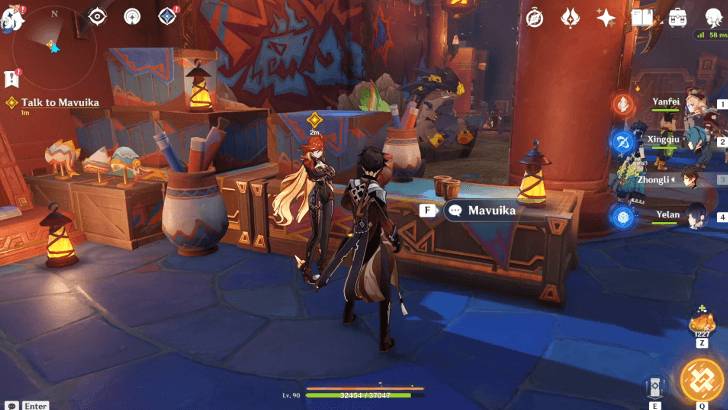 Genshin Impact Past and Future Walkthrough - Talk to Mavuika