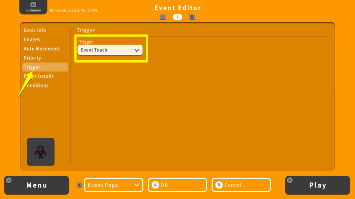 RPG MAKER WITH Event Touch