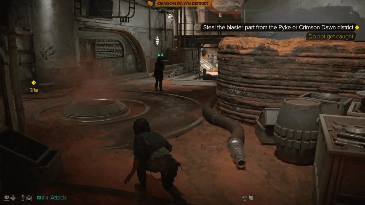 Star Wars Outlaws - Sneaking Into Crimson Dawn District