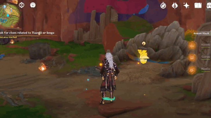 Genshin Impact Hoarse Echoes Walkthrough - Look for clues related to Tlazolli or Iengu