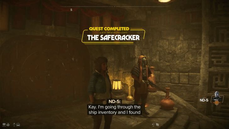 Star Wars Outlaws - The Safecracker Quest Completed