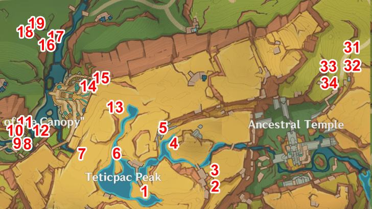 Genshin - Quenepa Berries in Teticpac Peak