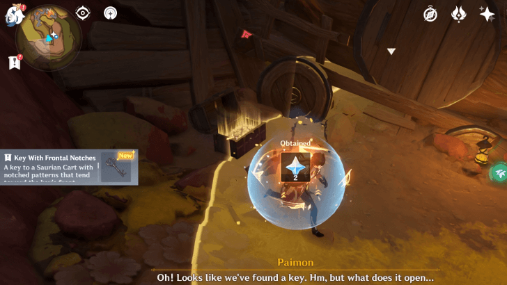 Genshin Impact - Righteous Resistance - Open Common Chest to get Key with Frontal Notches