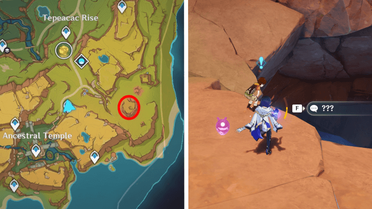 Genshin Impact - To Wish Upon a Star - Talk to Orqo in Coatepec Mountain