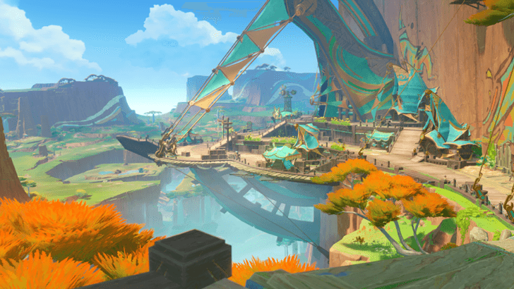 Genshin Impact Green Obsidian Ring - Location - Within the Borders of People of the Spring