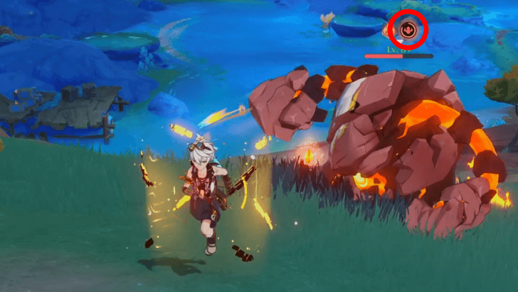 Use Pyro Attacks on Eroding Avatars of Lava