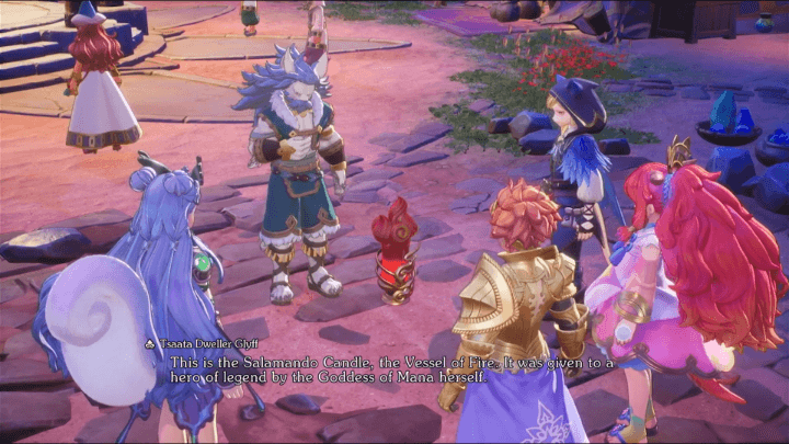 Tsaata Dweller Glyff gifting the Salamando Candle